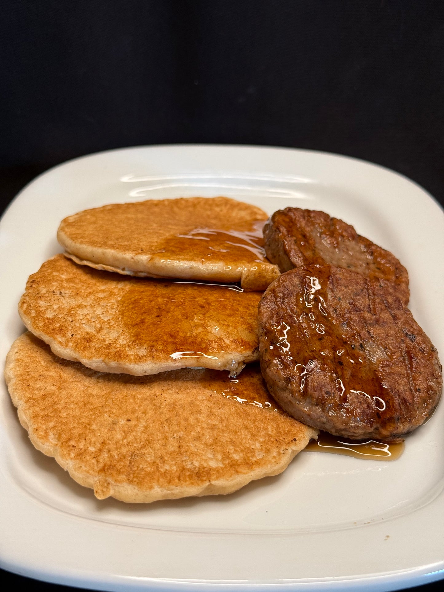Protein Pancakes with Turkey Sausage