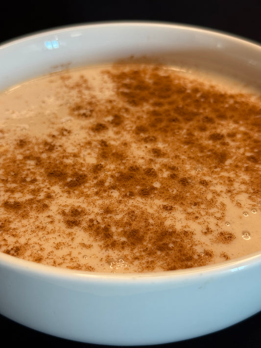 High Protein Cinnamon Roll Overnight Oats