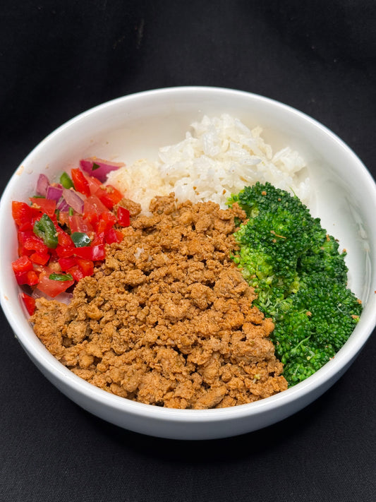 Seasoned Ground Turkey Bowl