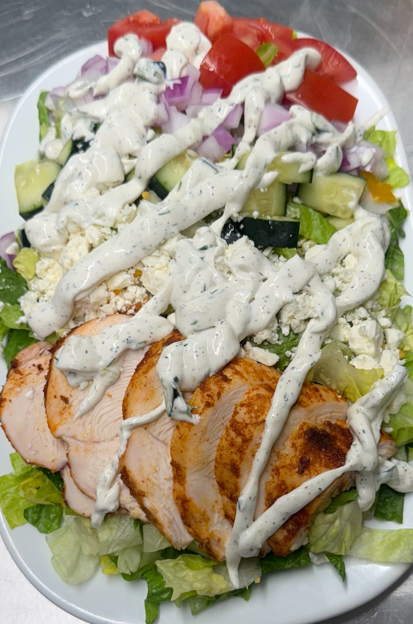 Chicken Gyro Salad