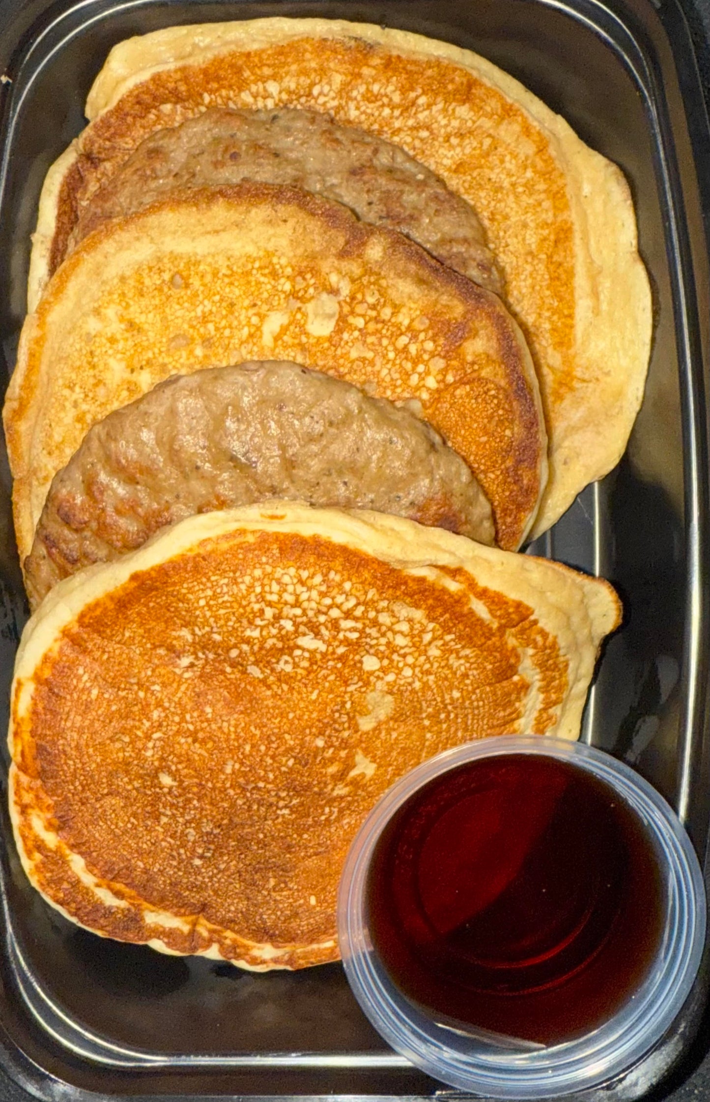 Protein Pancakes with Turkey Sausage