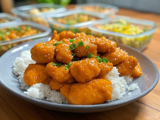 High-Protein Orange Chicken and Rice
