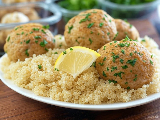 Garlic Herb Turkey Meatballs with Quinoa