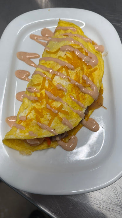 Turkey Sausage Fiesta Omelette