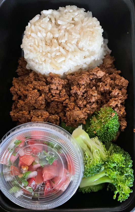 Seasoned Ground Turkey Bowl